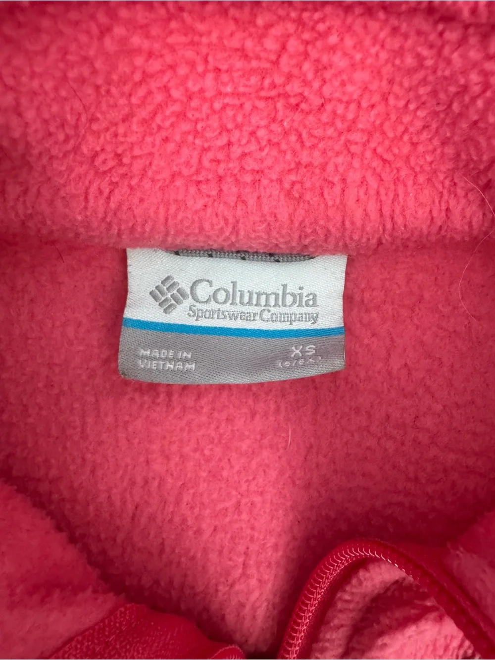 Columbia Kids Pink Full-Zip Fleece Jacket size XS (6-6x)